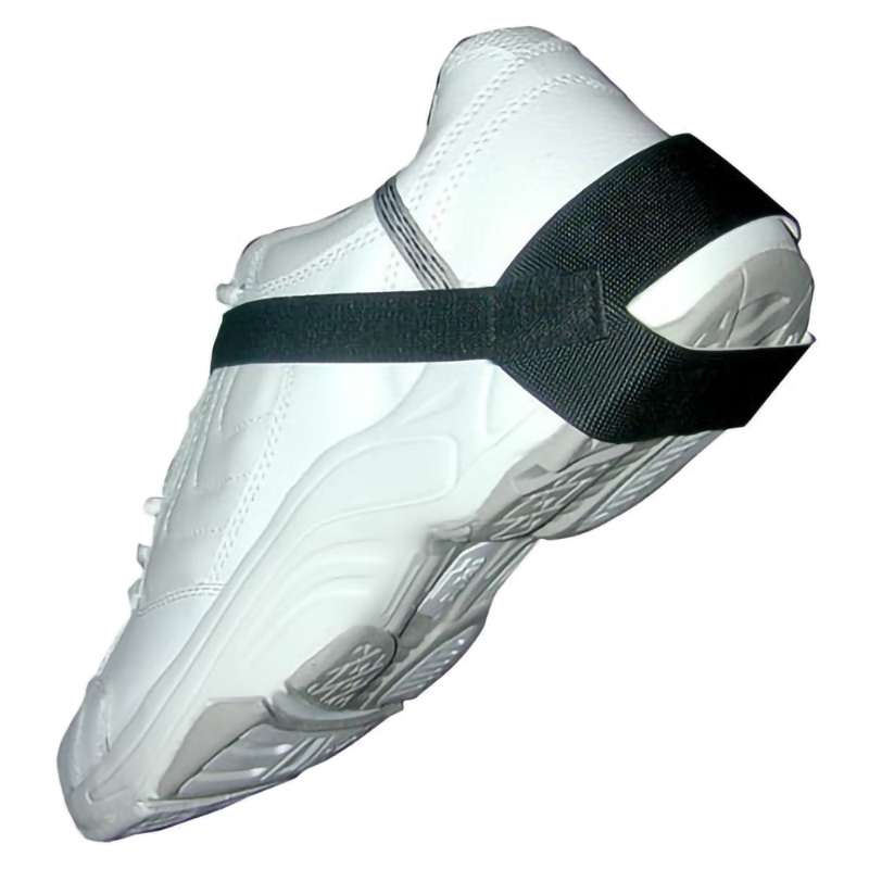 Heel Grounder, 1.25in Cup, Black, Stretch Hook, Loop Strap